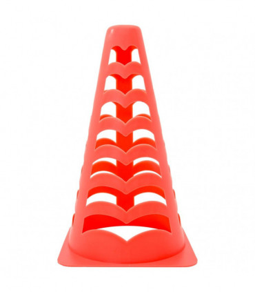 vidaXL Football Cones 6 pcs Stackable Orange 13x13x22.5 cm