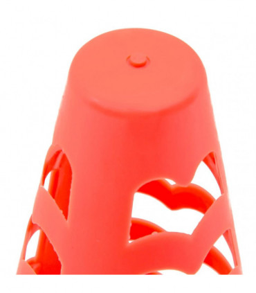 vidaXL Football Cones 6 pcs Stackable Orange 13x13x22.5 cm