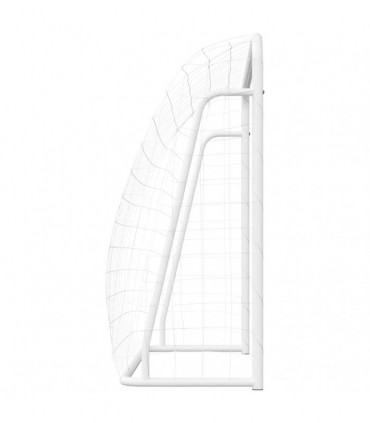 vidaXL Football Goal with Net White 214x75x152 cm Steel&Polyester
