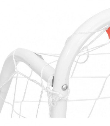 vidaXL Football Goal with Net White 214x75x152 cm Steel&Polyester