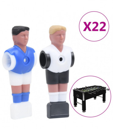 vidaXL Football Table Players for 15.9 mm Rod 22 pcs