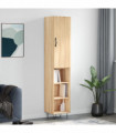 vidaXL Highboard Sonoma Oak 34.5x34x180 cm Engineered Wood