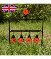 5x Targets Self Resetting Spinning Air Gun Rifle Shooting Metal Swing Target Set
