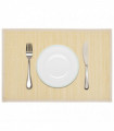 6 Bamboo Placemats 30 x 45 cm Natural
