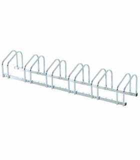 6 Bike Parking Rack Locking Storage Stand Holder Floor Wall Mount  HOMCOM
