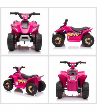 6V Kids Electric Ride on Car with Big Wheels 18-36 Months Toddlers Pink