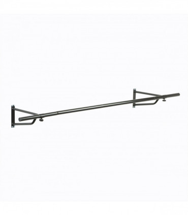 Garment Rail Black Metal 180 x 150 cm 6ft Hanging Clothes Coats Jackets