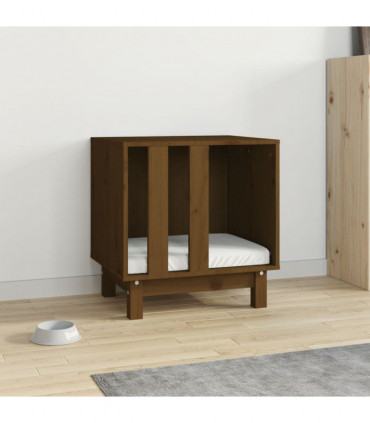 Dog House Honey Brown 50x40x52 cm Solid Wood Pine