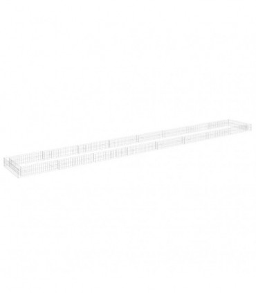 Gabion Raised Bed Galvanised Steel 800x100x20 cm