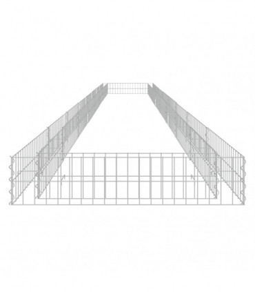 Gabion Raised Bed Galvanised Steel 800x100x20 cm