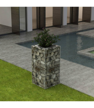 Gabion Raised Bed Steel 50x50x100 cm