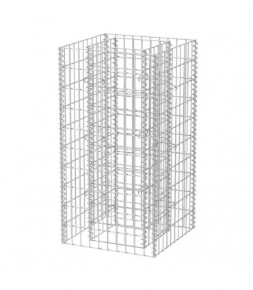 Gabion Raised Bed Steel 50x50x100 cm