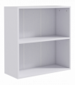 HOMCOM Bookshelf Display Storage Shelf with 2 Compartments for Study White