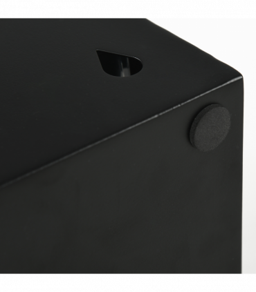 HOMCOM Metal Umbrella Stand, Square Umbrella Basket with 4 Hooks and Drip Tray