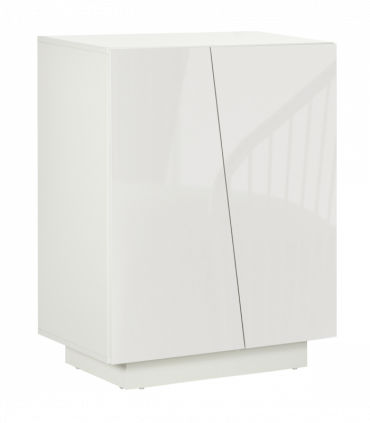 High Gloss Storage Cabinet for Bedroom Living Room Dining Room White