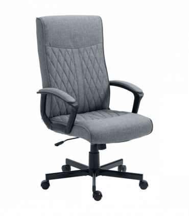 High-Back Home Office Chair with Adjustable Height and Swivel Wheels Vinsetto