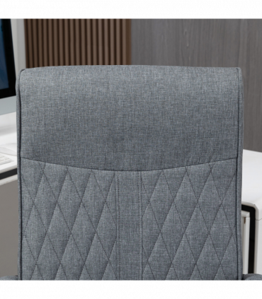 High-Back Home Office Chair with Adjustable Height and Swivel Wheels Vinsetto