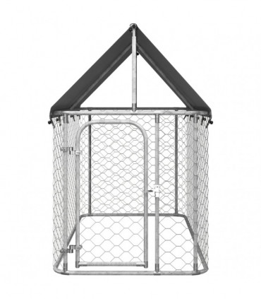 Outdoor Dog Kennel with Roof 200x100x150 cm