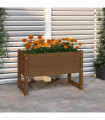 Planter Honey Brown 78x40x52 cm Solid Wood Pine