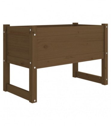 Planter Honey Brown 78x40x52 cm Solid Wood Pine