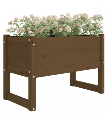 Planter Honey Brown 78x40x52 cm Solid Wood Pine