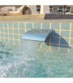 Pool Fountain Stainless Steel 30x9x26 cm Silver