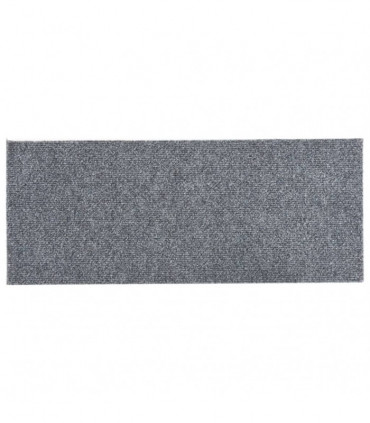 vidaXL Self-adhesive Stair Mats Rectangular 15 pcs 60x25 cm Light Grey