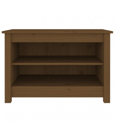 Shoe Bench Honey Brown 70x38x45.5 cm Solid Wood Pine