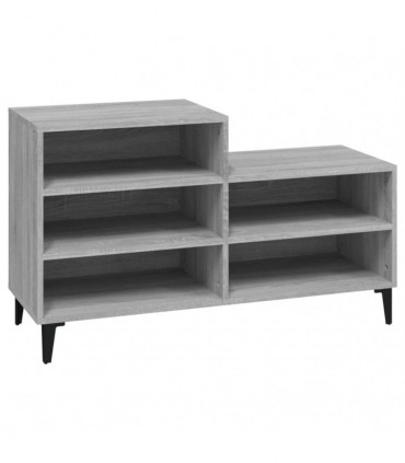 Shoe Cabinet Grey Sonoma 102x36x60 cm Engineered Wood