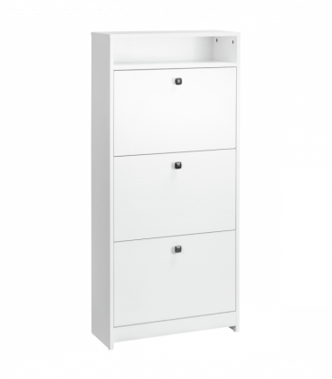 Shoe Storage Cabinet Footwear Organiser Space-saving  3 Drawers -White