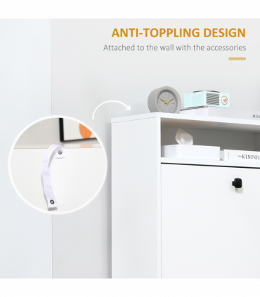 Shoe Storage Cabinet Footwear Organiser Space-saving  3 Drawers -White