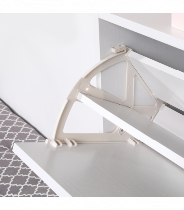 Shoe Storage Cabinet Footwear Organiser Space-saving  3 Drawers -White