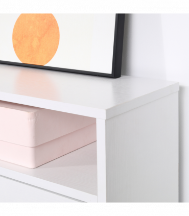 Shoe Storage Cabinet Footwear Organiser Space-saving  3 Drawers -White