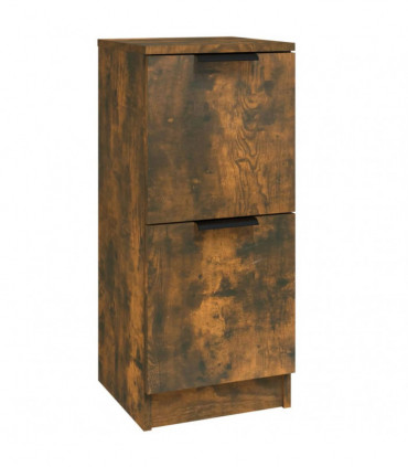 Sideboard Smoked Oak 30x30x70 cm Engineered Wood