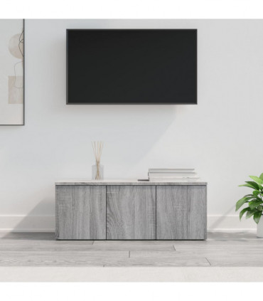 TV Cabinet Grey Sonoma 80x34x30 cm Engineered Wood