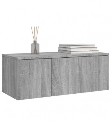 TV Cabinet Grey Sonoma 80x34x30 cm Engineered Wood