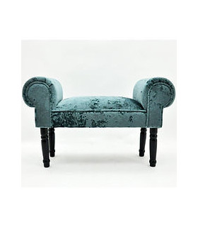 VELVET LUXURY BLUE SMALL WINDOW SEAT