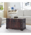 Vintage Treasure Chest Wood 66x38x40 cm