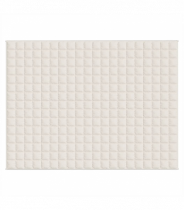 vidaXL Weighted Blanket Light Cream 150x200 cm 7 kg Fabric