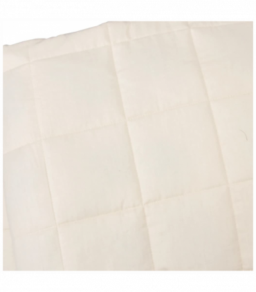 vidaXL Weighted Blanket Light Cream 150x200 cm 7 kg Fabric