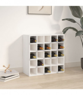 Wine Cabinet White 56x25x56 cm Solid Wood Pine
