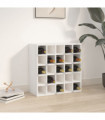 Wine Cabinet White 56x25x56 cm Solid Wood Pine