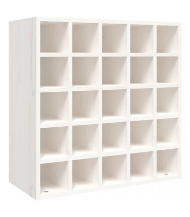 Wine Cabinet White 56x25x56 cm Solid Wood Pine
