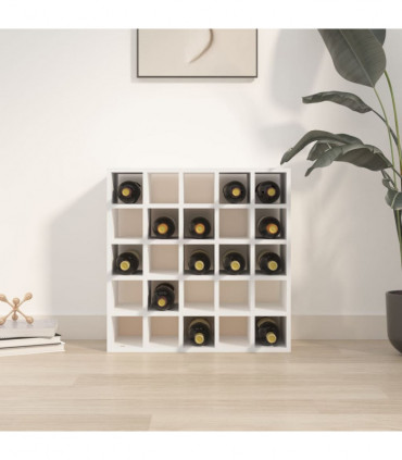 Wine Cabinet White 56x25x56 cm Solid Wood Pine