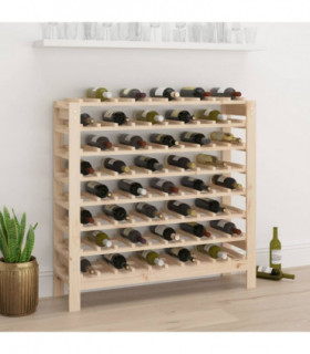 Wine Rack 109.5x30x107.5 cm Solid Wood Pine