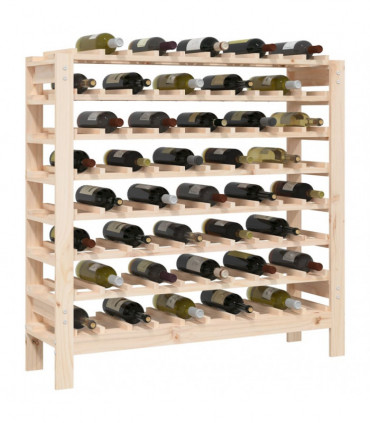 Wine Rack 109.5x30x107.5 cm Solid Wood Pine