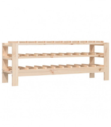 Wine Rack 109.5x30x42 cm Solid Wood Pine
