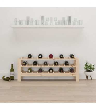 Wine Rack 109.5x30x42 cm Solid Wood Pine