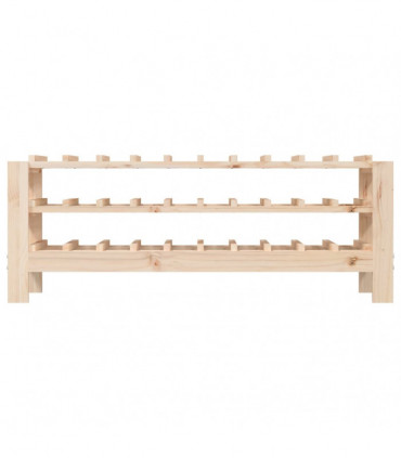 Wine Rack 109.5x30x42 cm Solid Wood Pine