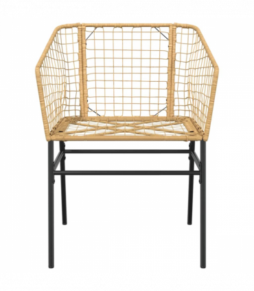 vidaXL 3 Piece Garden Dining Set Brown Poly Rattan Glass